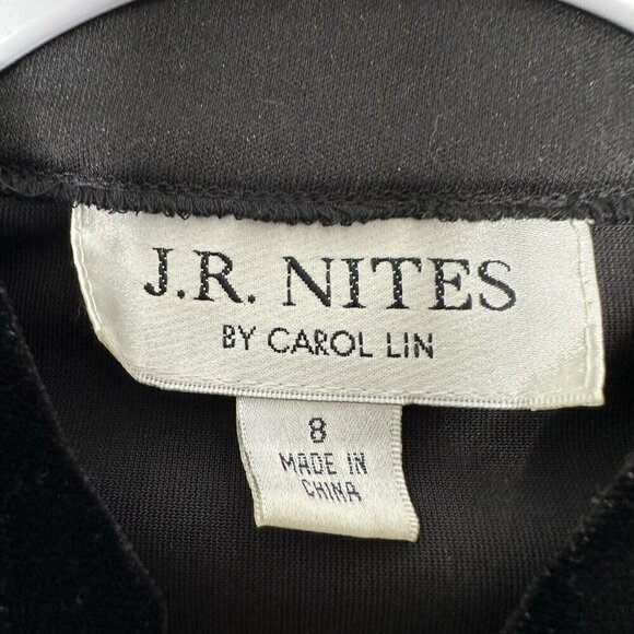 Vintage Y2K Blouse Velvet Embellished Sequin Size 8 - Picture 5 of 10